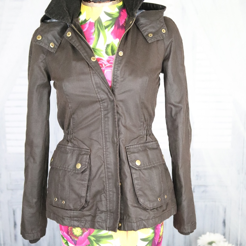 ZARA TRF Collection Faux Leather Brown Jacket